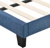 Novelux Polsterbett 140x200 cm mit Lattenrost & Federkernmatratze – Grau Leinen, mittelfest, OEKO-TEX® Standard 100, hoher gepolsterter Kopfteil Bild 5