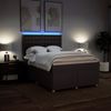 vidaXL Boxspringbett mit Matratze Dunkelbraun 140x200 cm Stoff 3293620 Bild 5
