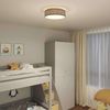 vidaXL Deckenlampe mit Strahlern Schwarz 38 x 38 x 13,5 cm Stoff 42001214 Bild 3