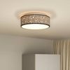 vidaXL Deckenlampe mit Strahlern Schwarz 38 x 38 x 13,5 cm Stoff 42001214 Bild 4