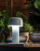 Beliani 'BESOS', kabellose LED Tischlampe mit Dimmer, Metall, Grau Bild 3