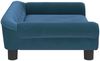 vidaXL Hundebett Blau 70x48x22 cm Samt Bild 4