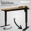 Bisley E-StarterTech elektrisch höhenverstellbarer Schreibtisch 160x60 cm in ahorn - Elektrischer Tisch höhenverstellbar mit Memory-Funktion, EST251606-333-014 Bild 2