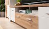 TV-Lowboard LIV'IN Matera, Holzwerkstoff, Weiß, Holzfarben, 209 x 51 x 46 cm Bild 2
