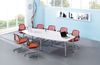 Konferenztisch KT28C 280x130cm Weiß 6-Fuß Gestellfarbe: Chrom Bild 5