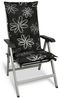Beautissu 4er Set Hochlehner Auflage Flores 120 x 50 x 6 cm Bild 2
