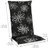 Beautissu 4er Set Hochlehner Auflage Flores 120 x 50 x 6 cm Bild 3