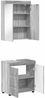 vidaXL Badezimmermöbel-Set TULUM 2 pcs Graues Sonoma 60 x 34 x 63 cm 3398020 Bild 5