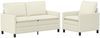 vidaXL Sofa Set 2 pcs Creme Stoff 3417085 Bild 2