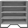 vidaXL Schuhregal, Holzwerkstoff, Grau Sonoma, 80 x 38 x 78 cm, 848652 Bild 4