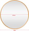 Wandspiegel Ordona Ø50cm Gold [en. casa] Bild 3