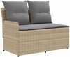 vidaXL Gartenarmsessel mit Ecksofa 2 Stück Beige und Hellgrau 42025372 Bild 5