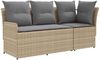 vidaXL Gartenarmsessel mit Ecksofa 2 Stück Beige und Hellgrau 42025372 Bild 2