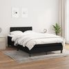 vidaXL Boxspringbett mit Matratze Schwarz 120x190 cm Stoff 3269746 Bild 3