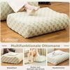 Sitzsack mit Hocker Sitzsack mit Hoch Elastischem Schwamm Bodenstuhl Boden Sessel Grün Bild 4