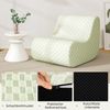 Sitzsack mit Hocker Sitzsack mit Hoch Elastischem Schwamm Bodenstuhl Boden Sessel Grün Bild 3
