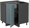 Eckunterschrank R-Line Blau-Grau 75.6 cm , AP Anthrazit Vicco Bild 4