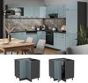 Eckunterschrank R-Line Blau-Grau 75.6 cm , AP Anthrazit Vicco Bild 2