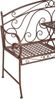 Gartenbank SABINE hochklappbarer Tisch - 147cm Breit, Stahl, Braun, 147x53x94,5cm | Terrassenbank Wetterfest Sitzbank Outdoor Bank Bild 4