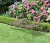 Gartenbank SABINE hochklappbarer Tisch - 147cm Breit, Stahl, Braun, 147x53x94,5cm | Terrassenbank Wetterfest Sitzbank Outdoor Bank Bild 3