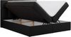 Boxspringbett mit Kopfteil und Topper, Doppelbett - RICO - 180x200cm - Schwarz Kunstleder - H3 Bild 4