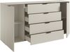 Sideboard >Linz< 2 Türen, 4 Schübe, in Kaschmir - 180x90x40cm (BxHxT) Bild 3