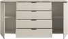 Sideboard >Linz< 2 Türen, 4 Schübe, in Kaschmir - 180x90x40cm (BxHxT) Bild 5