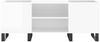 vidaXL Plattenschrank Hochglanz-Weiß 121x38x48 cm Holzwerkstoff 831686 Bild 4
