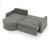 Ecksofa Schlafsofa FELIZ Stoff Poso Senfgelb Ottomane Links Bild 5