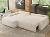 Ecksofa, L-förmiges, lose Kissen, DL-Schlaffunktion, (H 100 x T 187 x B 273 cm) - CUBO L - Cord Beige - linke Seite Bild 3