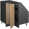 Dachschrägenschrank Eckschrank Rion Artisan Eiche/Anthrazit 75.6 x 81.6 cm mit 1 Tür Vicco Bild 4