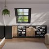 Dachschrägenschrank Eckschrank Rion Artisan Eiche/Anthrazit 75.6 x 81.6 cm mit 1 Tür Vicco Bild 3