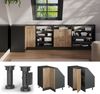 Dachschrägenschrank Eckschrank Rion Artisan Eiche/Anthrazit 75.6 x 81.6 cm mit 1 Tür Vicco Bild 5