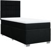 vidaXL Boxspringbett mit Matratze Schwarz 100x200 cm Stoff 3292701 Bild 3