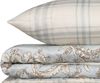 Satin-Doppelbettbezug-Set (DE), 'Terry', Beige, Hellblau, Creme Bild 5