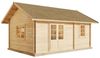Alpholz Garten- und Freizeithaus Arizona Blockhaus aus Holz Holzhaus mit 70 mm Wandstärke inklusive Schlafboden Blockbohlenhaus Bild 2