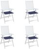 vidaXL Palettenkissen 4 Stk. Marineblau 50x50x4 cm Oxford-Gewebe 378428 Bild 5