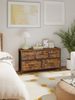 SONGMICS Kommode, Schrank, 7 Stoffschubladen, für Schlafzimmer, Flur, Wohnzimmer, braun-schwarz Bild 2