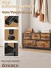SONGMICS Kommode, Schrank, 7 Stoffschubladen, für Schlafzimmer, Flur, Wohnzimmer, braun-schwarz Bild 3