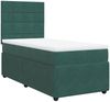 vidaXL Boxspringbett mit Matratze Dunkelgrün 80x200 cm Samt 3294493 Bild 3