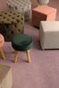 Hocker Adeline in Samt-Optik, Grün, 34 x 34 x 38 cm Bild 3