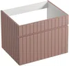 Vente-unique - SATARA Waschbeckenmöbel Holz, Platte Puderrosa - B 46 cm x H 46 cm x L 60 cm Bild 5