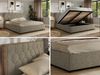 Polsterbett mit Bettkasten LARINO CLASSIC 140 x 200 cm Lattenrost und Gasdruckfedern, stabiles Bettgestell, modernes Design Foam Matratze - Grau Strukture - MIRO LUX Bild 2
