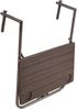Balkontisch KONNI Holz-Optik - Kunststoff, Braun, 59,5x35x83,5cm | Gartentisch Balkon-Tisch Kleiner Tisch Terrassentisch Verandatisch Bild 2