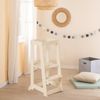 roba Lernturm Montessori - Holz - 3-fach höhenverstellbar - bis 80 kg belastbar - Cashmere Bild 4