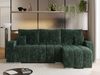 Universelles Ecksofa in Streifen genäht mit Schlaffunktion und Bettkasten, modern Stil - KIRASSO - Grün Cord Bild 3