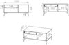 Küchenklapphängeschrank Rimini 80x36cm Glaseinsatz matt Farbe: RAL 1027 currygelb matt / weiß RI-W4BS/80/WKF Bild 3
