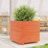 vidaXL Pflanzkübel Wachsbraun 50x50x49,5 cm Massivholz Kiefer 3282516 Bild 3