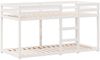 vidaXL Etagenbett mit Dach Weiß 90x190 cm Massivholz Kiefer 3282128 Bild 5