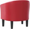 vidaXL Clubsessel Rot Kunstleder 356462 Bild 5